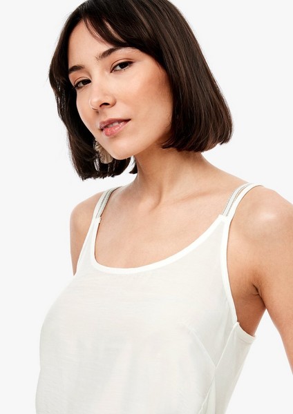 Femmes Shirts & tops | Top à application sur les bretelles - VZ59937