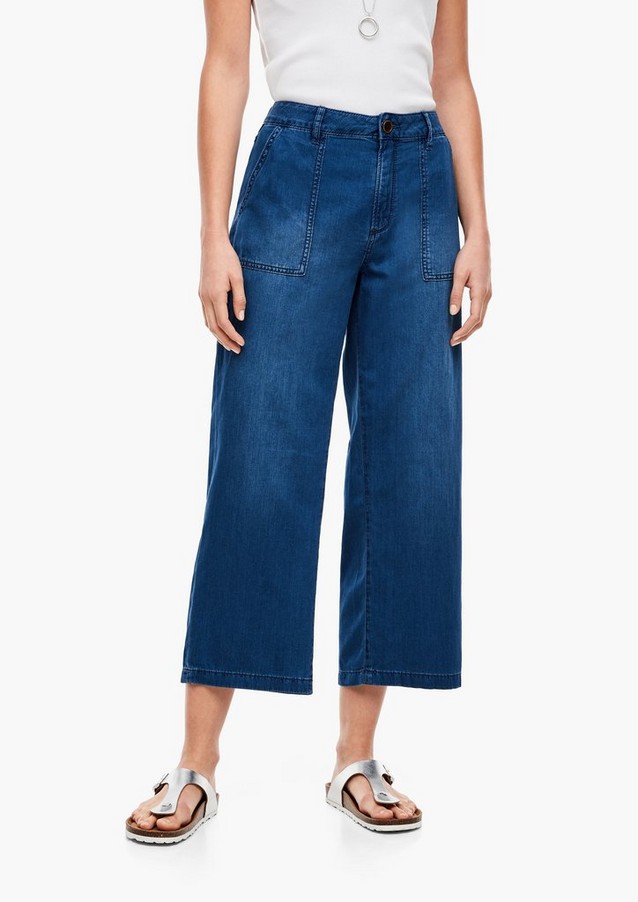 Women Jeans | Regular Fit: light denim culottes - KK68503