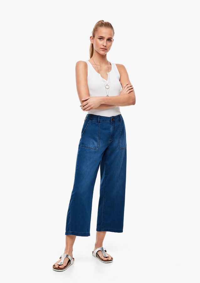 Femmes Jeans | Regular Fit : jupe-culotte en jean léger - AZ20816
