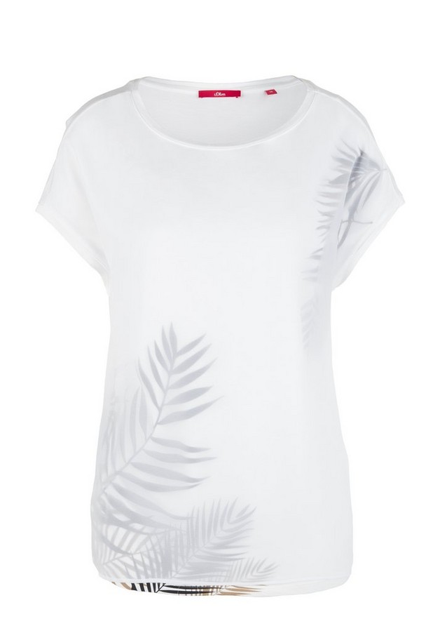 Damen Shirts & Tops | T-Shirt mit Layering-Effekt - OX76889