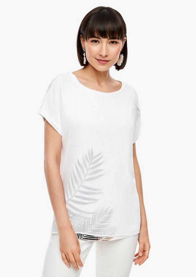 Damen Shirts & Tops | T-Shirt mit Layering-Effekt - OX76889