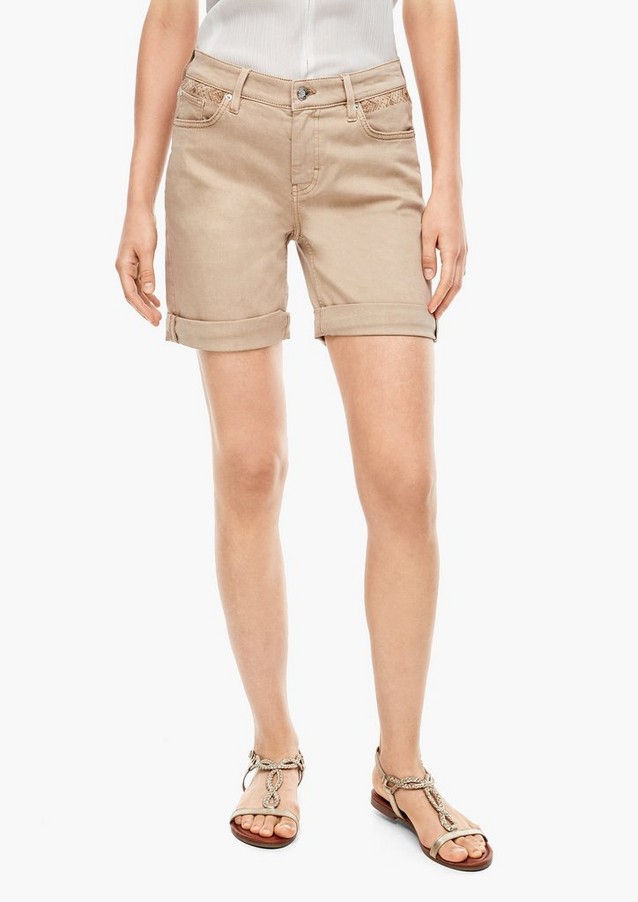 Women Shorts | Regular Fit: denim Bermuda shorts - BY31091