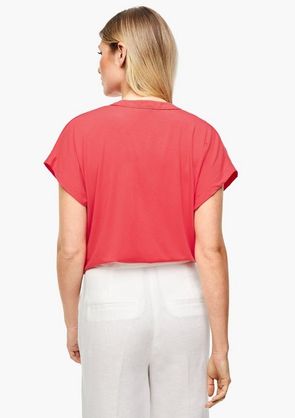 Damen Shirts & Tops | Blusenshirt mit Schmuck-Detail - LQ77685