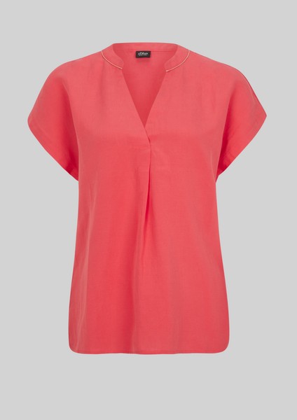 Damen Shirts & Tops | Blusenshirt mit Schmuck-Detail - LQ77685