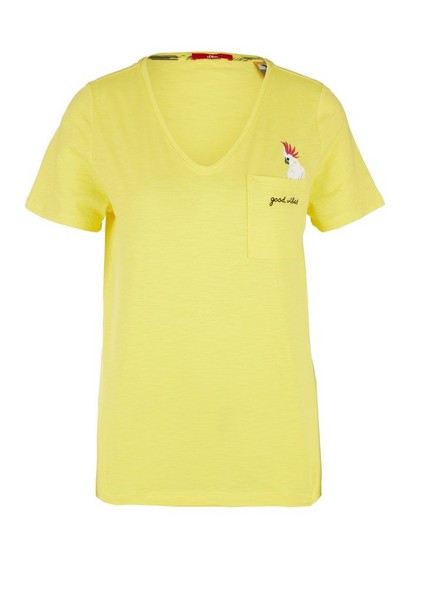 Femmes Shirts & tops | T-shirt en fil flammé à imprimé - PA85435