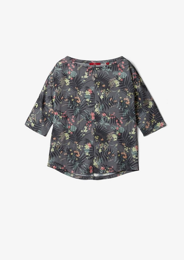 Femmes Shirts & tops | Haut à manches 3/4 et imprimé floral - AT69680