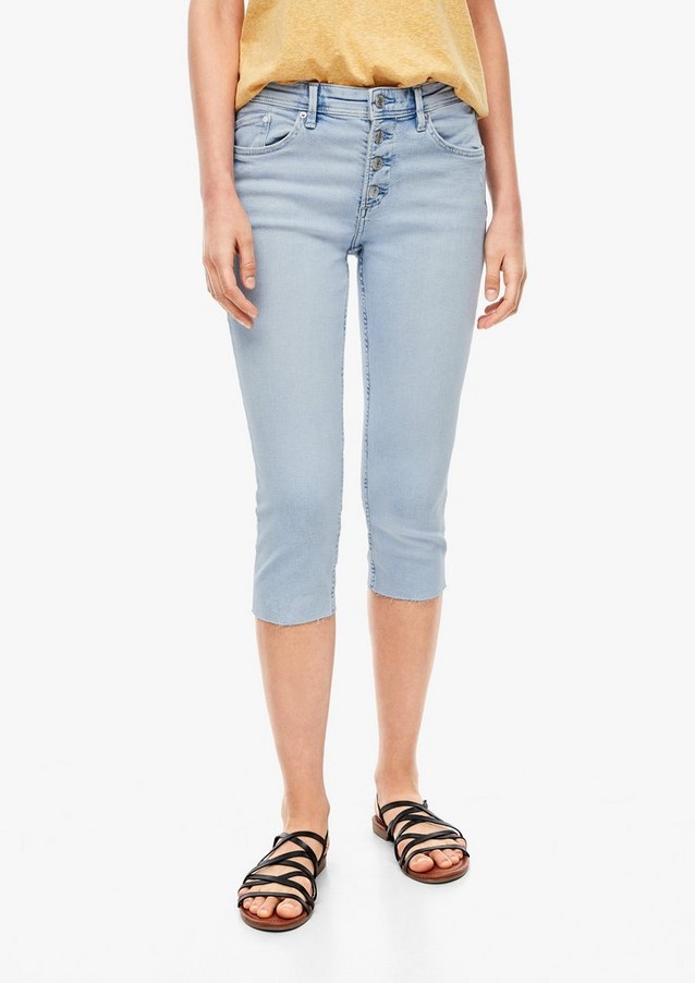 Damen Shorts | Slim Fit: Capri-Jeans - XS40930