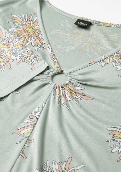 Damen Shirts & Tops | Kurzarmshirt mit Paisley-Muster - ZO41767