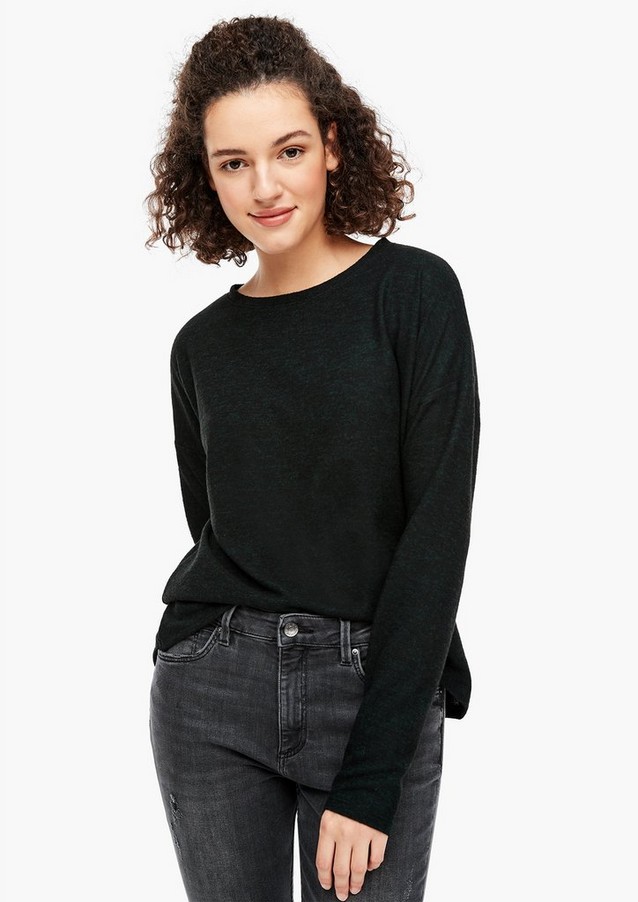 Women Shirts & tops | Long sleeve top with dropped shoulders - KY63390