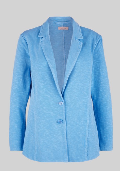 Women Plus size | Jersey blazer with a garment-washed effect - LF03368