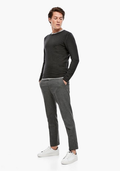 Men Trousers | Slim Fit: trousers with a woven texture - JS55280