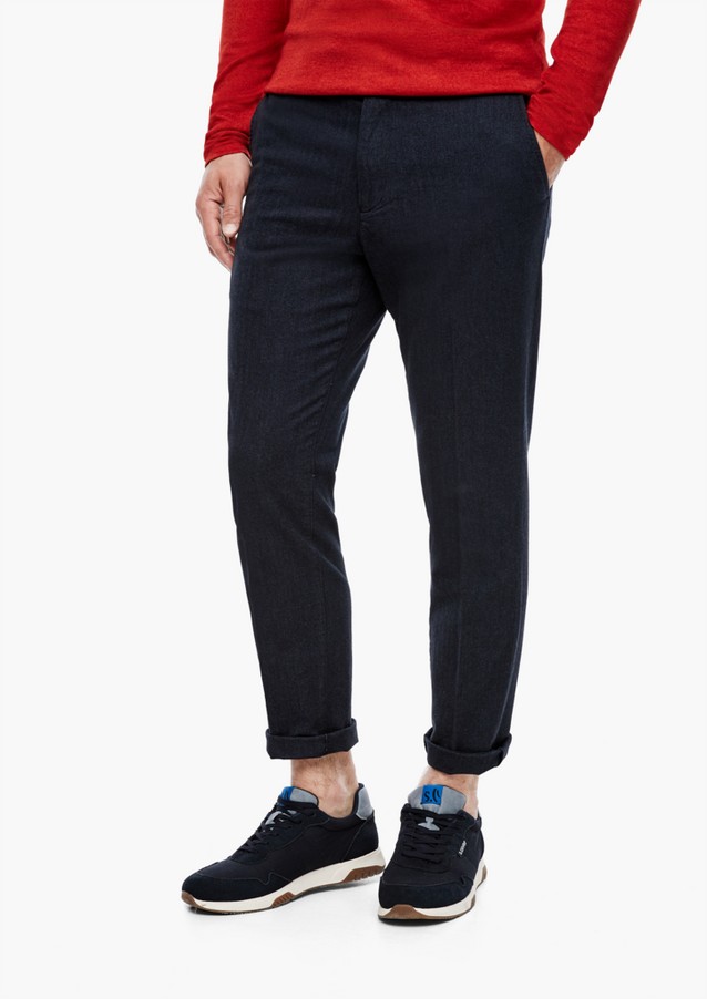 Men Trousers | Slim Fit: Herringbone trousers - YO42472