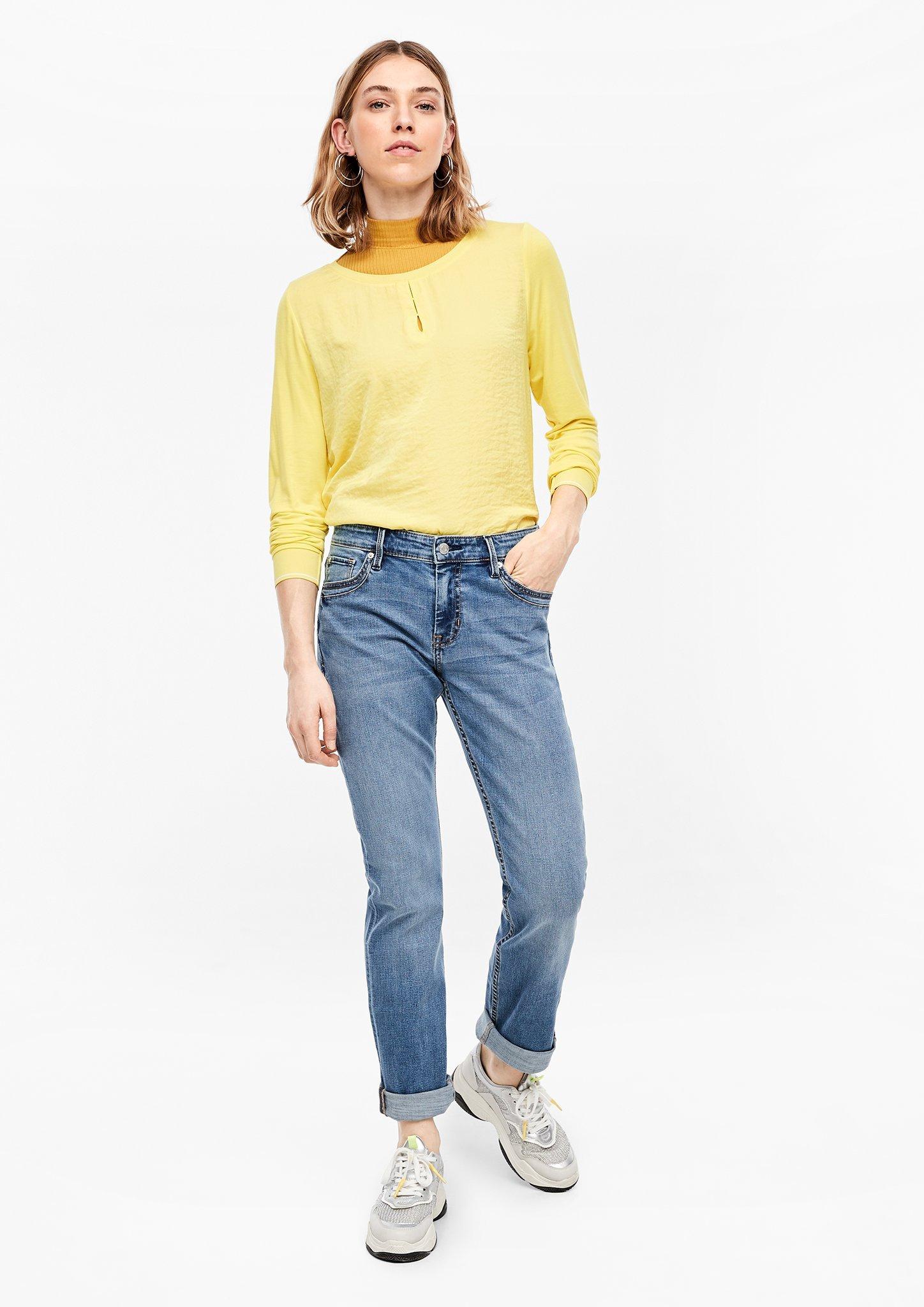 s oliver jeans smart straight regular fit medium rise straight leg