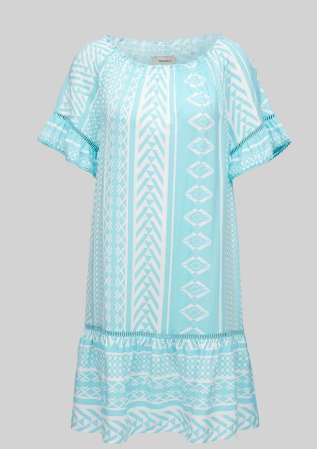 Women Plus size | Tribal blouse with flounces - DM99752
