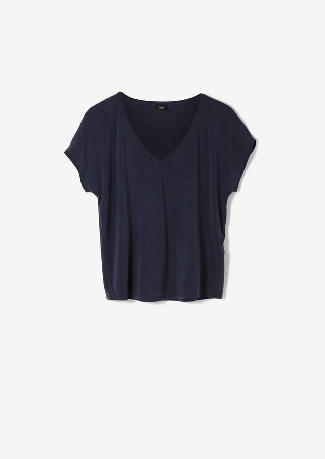 Femmes Shirts & tops | T-shirt à encolure en V - SR91736
