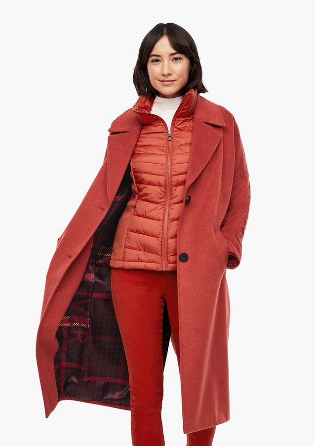 Women Coats | Oversized coat with satin lining - TJ83478
