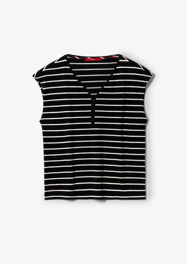 Damen Shirts & Tops | T-Shirt mit Ringelmuster - HJ89867