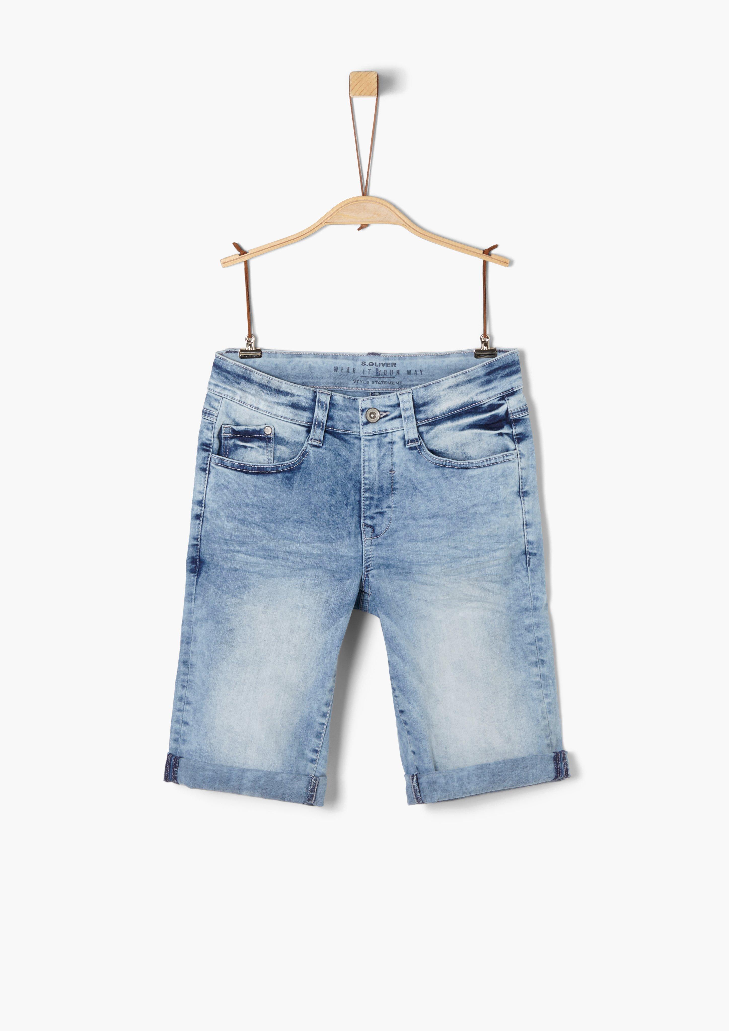 Buy Slim Fit Stretch Denim Bermudas S Oliver Shop