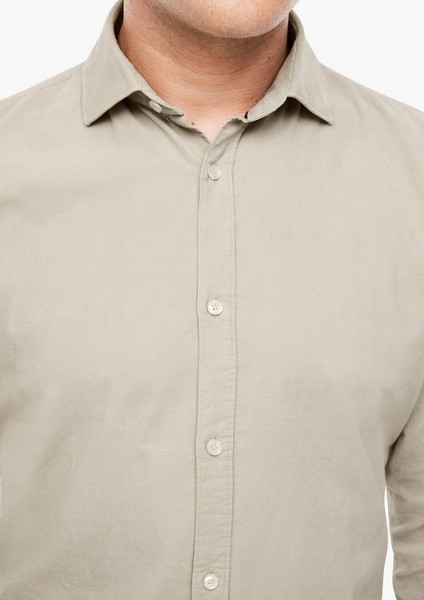 Men Shirts | Slim: needlecord shirt - QW10617