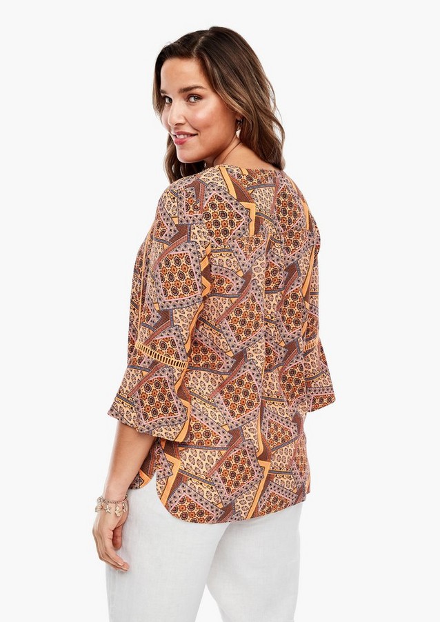 Women Plus size | Tunic blouse with an all-over pattern - HE12348