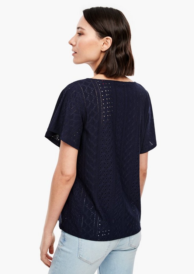 Damen Shirts & Tops | T-Shirt mit Pointelle-Struktur - DW93387