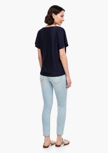 Femmes Shirts & tops | T-shirt de texture maille pointelle - KE53045