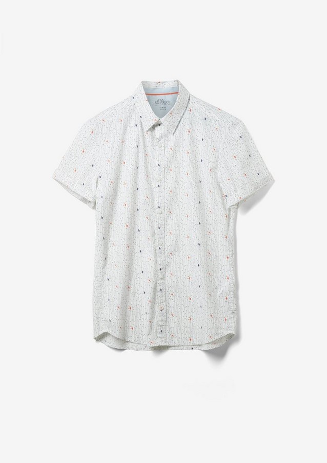 Hommes Chemises | Slim Fit : chemise à motif all-over - CA65788