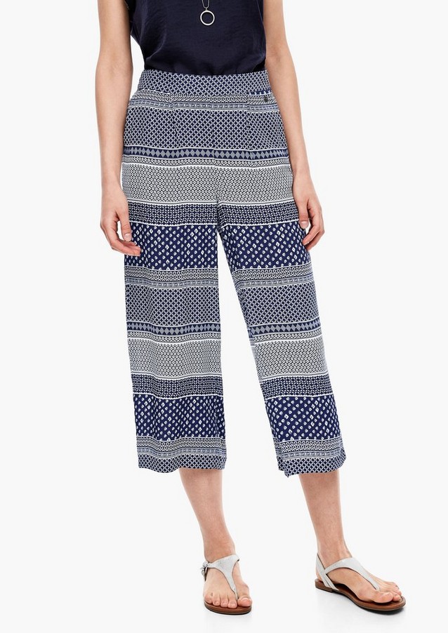 Femmes Pantalons | Regular Fit : jupe-culotte à imprimé all-over - FQ62174