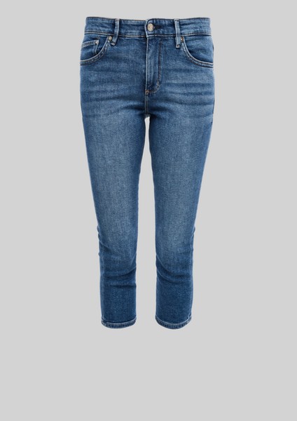 Femmes Jeans | Slim Fit : corsaire en jean délavé - DK20668