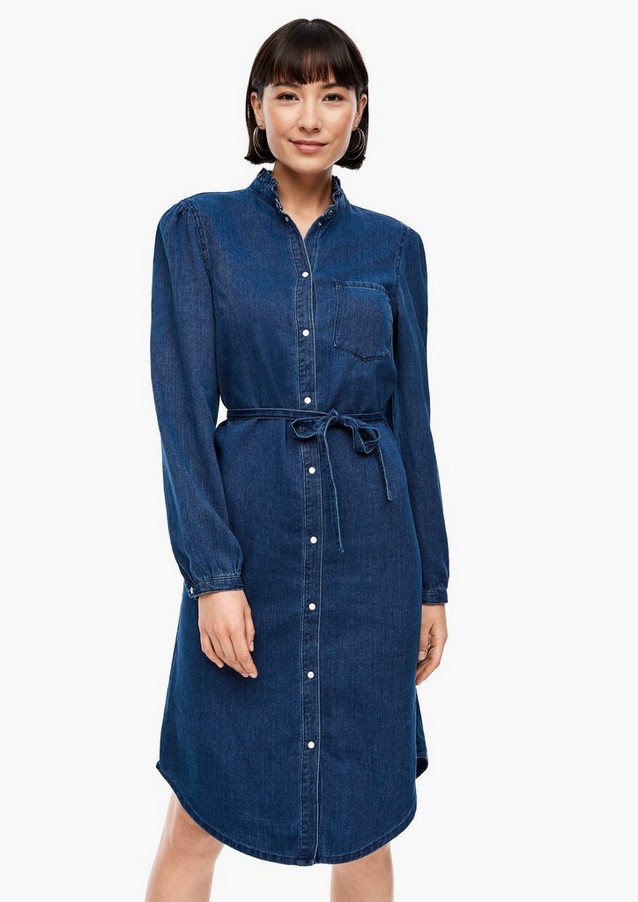 Femmes Robes | Robe en jean munie d'une ceinture à nouer - PH00999