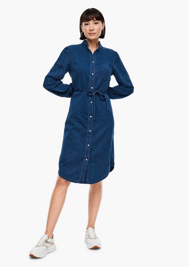 Femmes Robes | Robe en jean munie d'une ceinture à nouer - PH00999