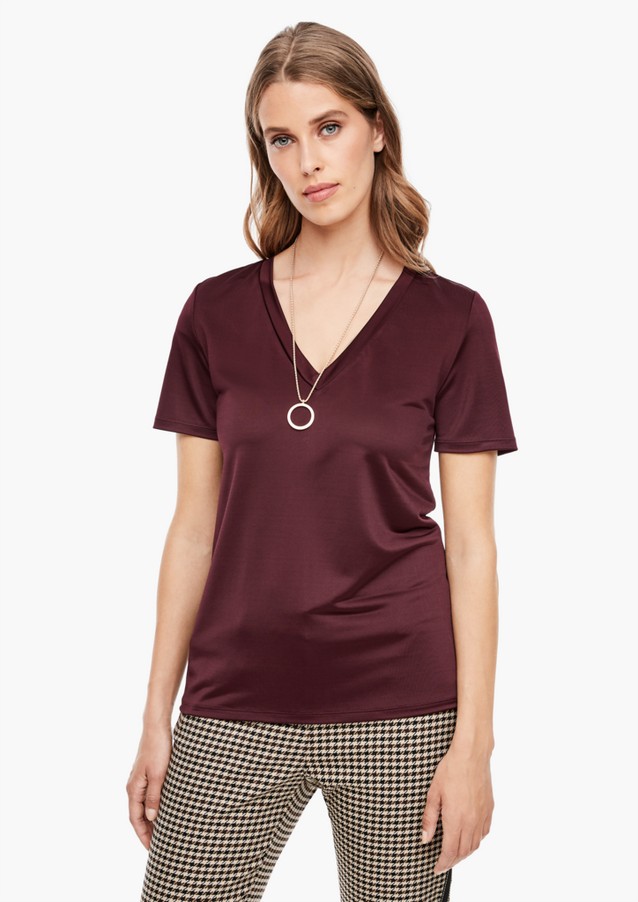 Damen Shirts & Tops | T-Shirt in schimmernder Optik - MF89044
