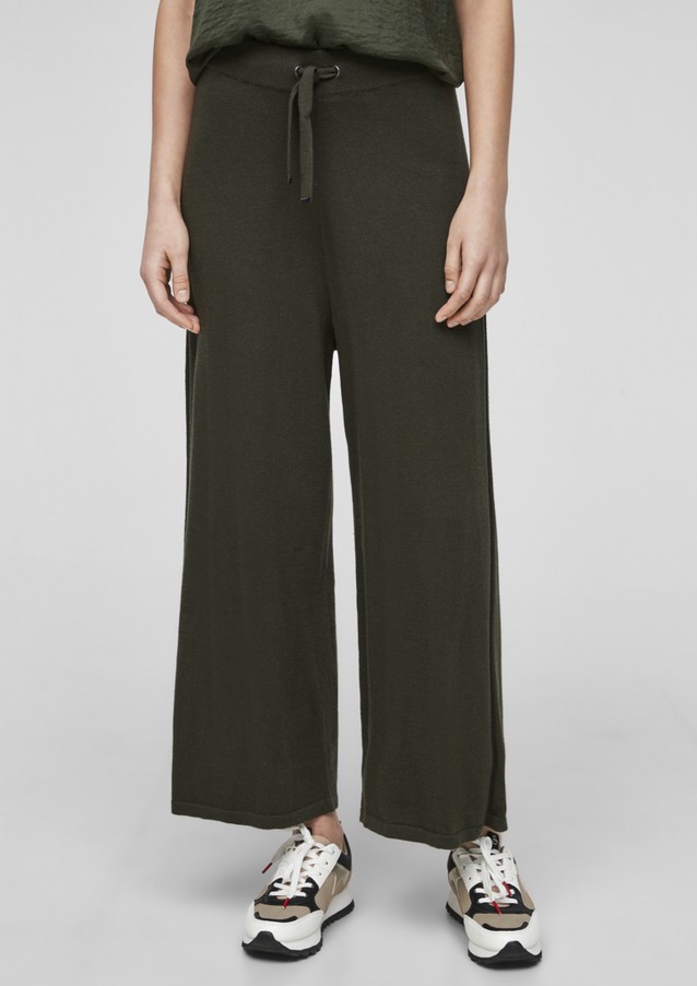 Women Trousers | Regular Fit: Trousers in a culotte style - IY59320