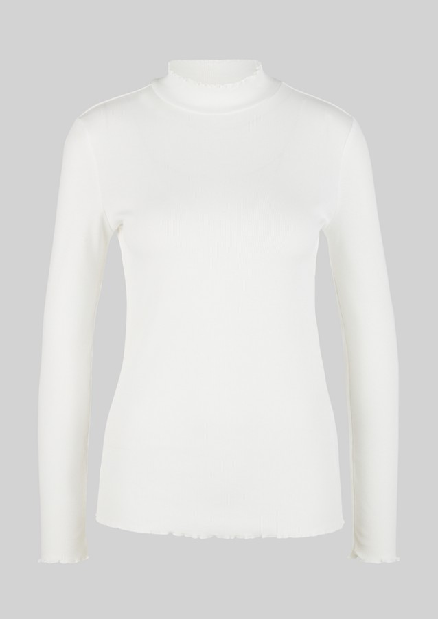 Damen Shirts & Tops | Langarmshirt mit Stehkragen - DU91708