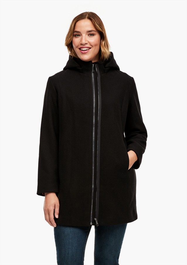Women Plus size | Coat with a zip detail - RX89433