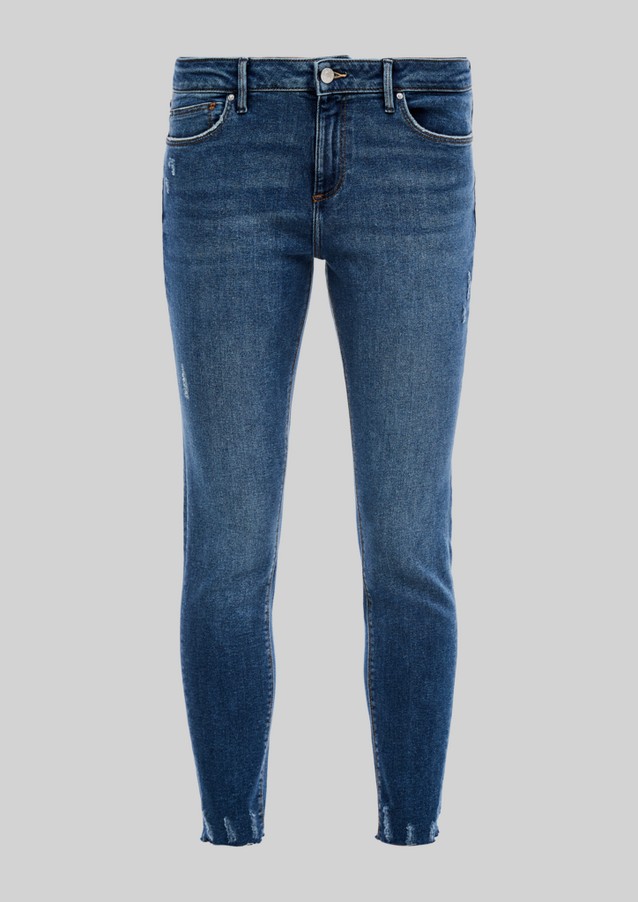 Femmes Jeans | Skinny Fit : jean au look usé - QI59668