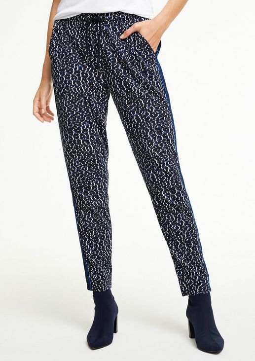 Regular Fit: Patterned tracksuit bottoms from comma