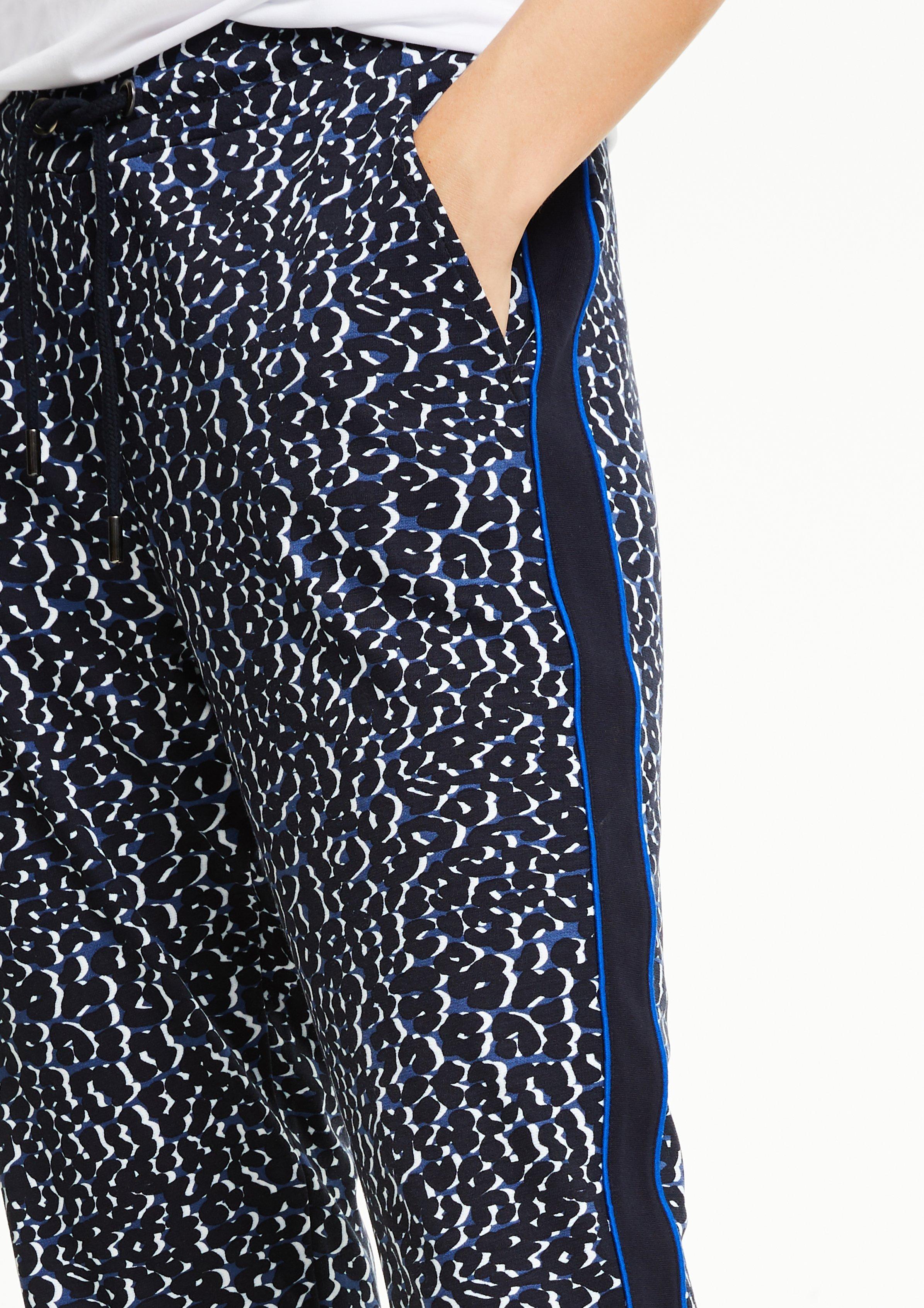 patterned tracksuit bottoms