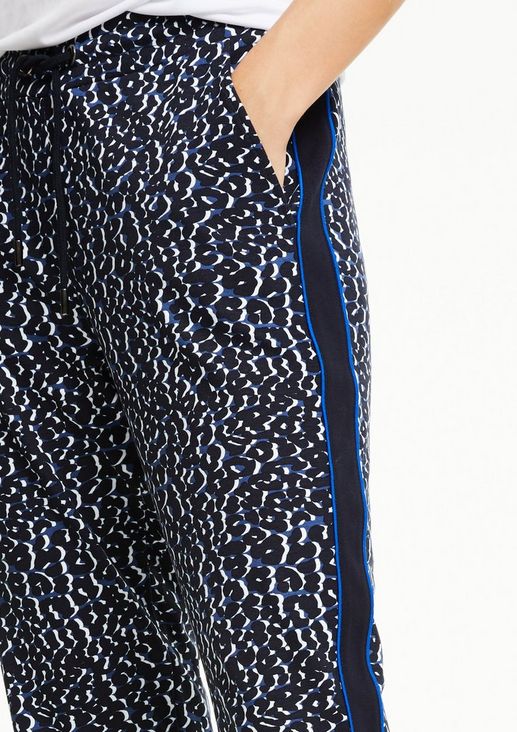 Regular Fit: Patterned tracksuit bottoms from comma