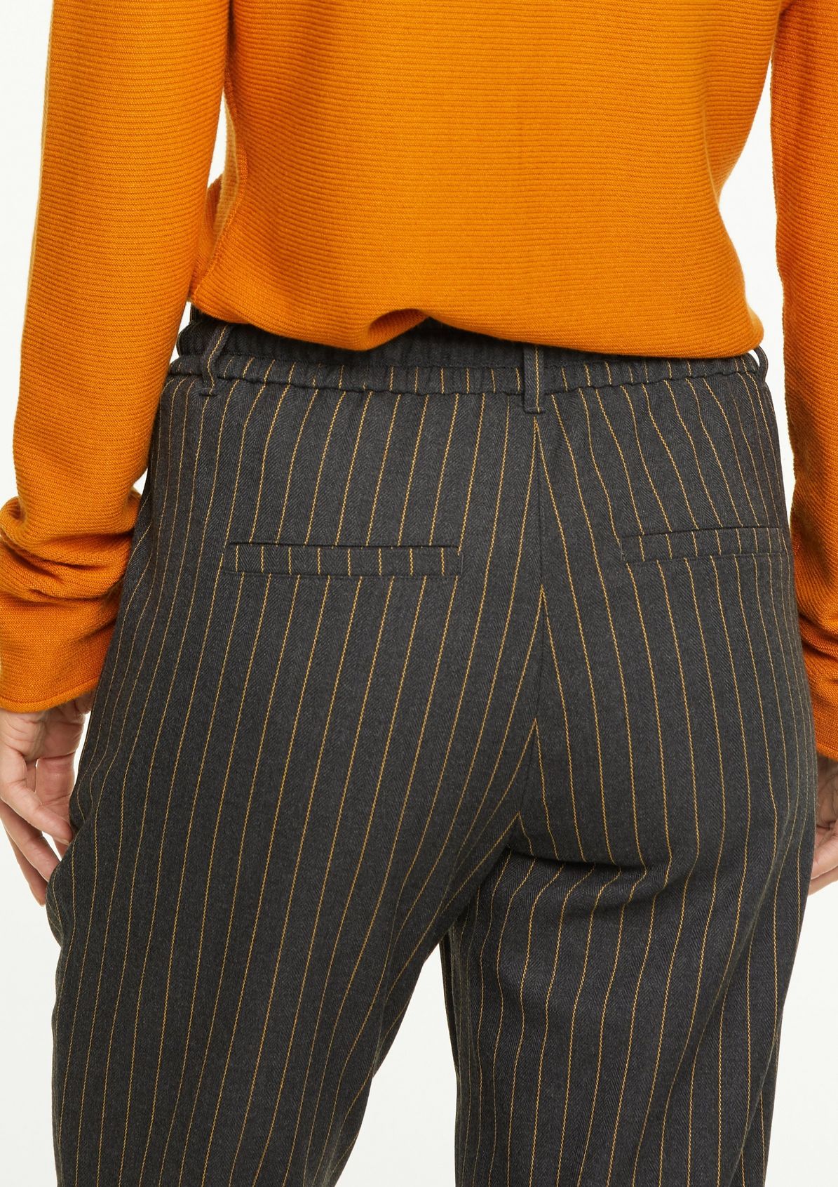 Tracksuit-style striped trousers from comma