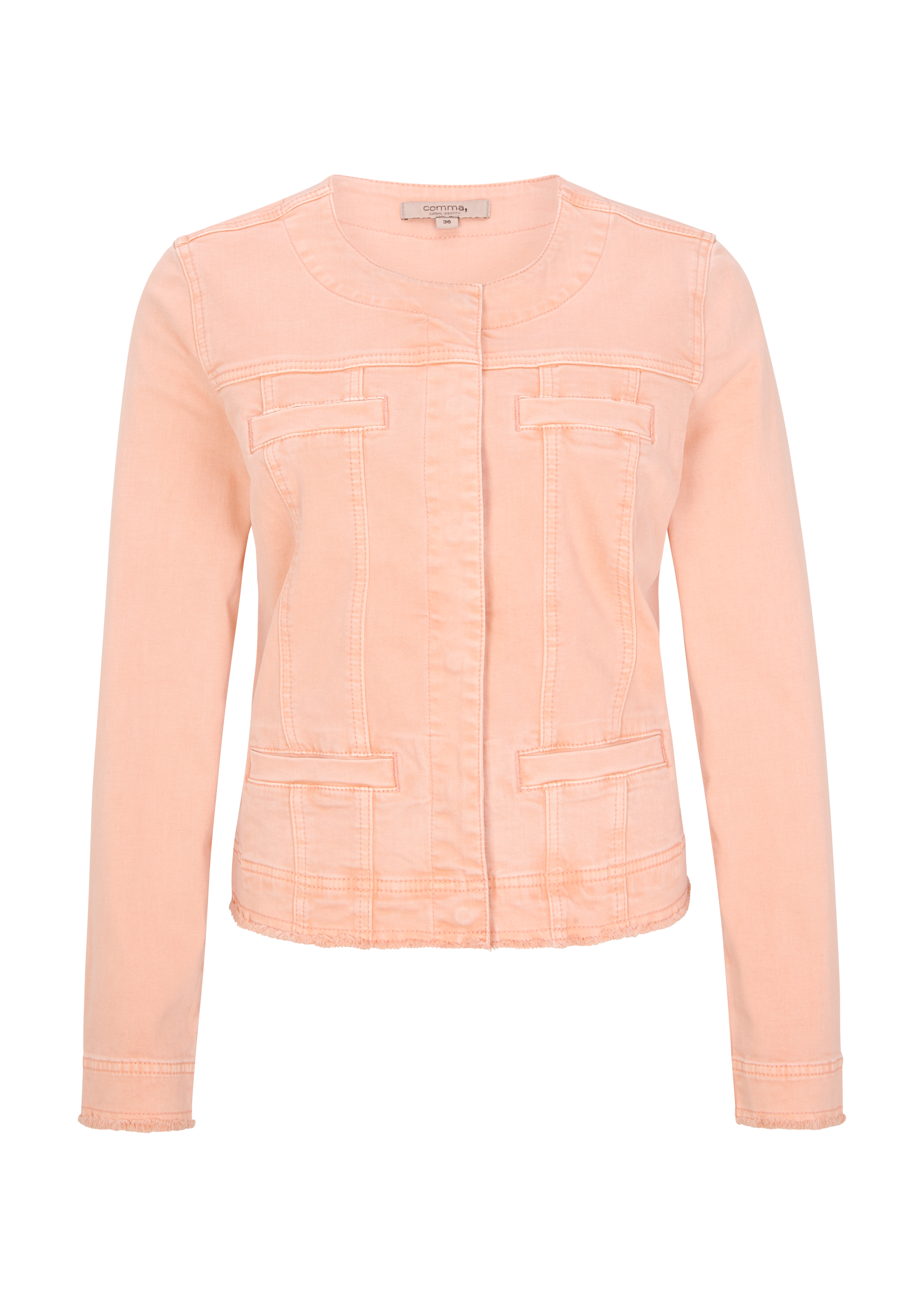 frayed edge denim jacket