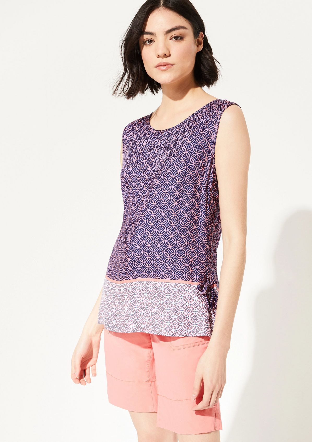 Drawstring blouse top from comma