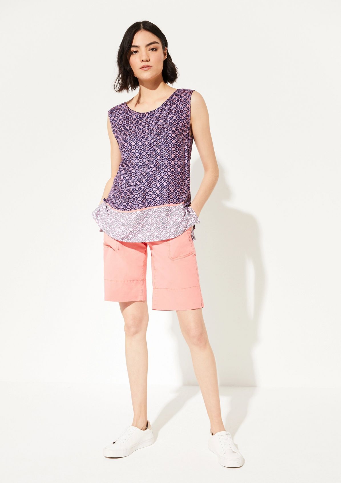 Drawstring blouse top from comma