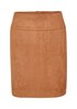 Pencil Skirt in Veloursleder-Optik 