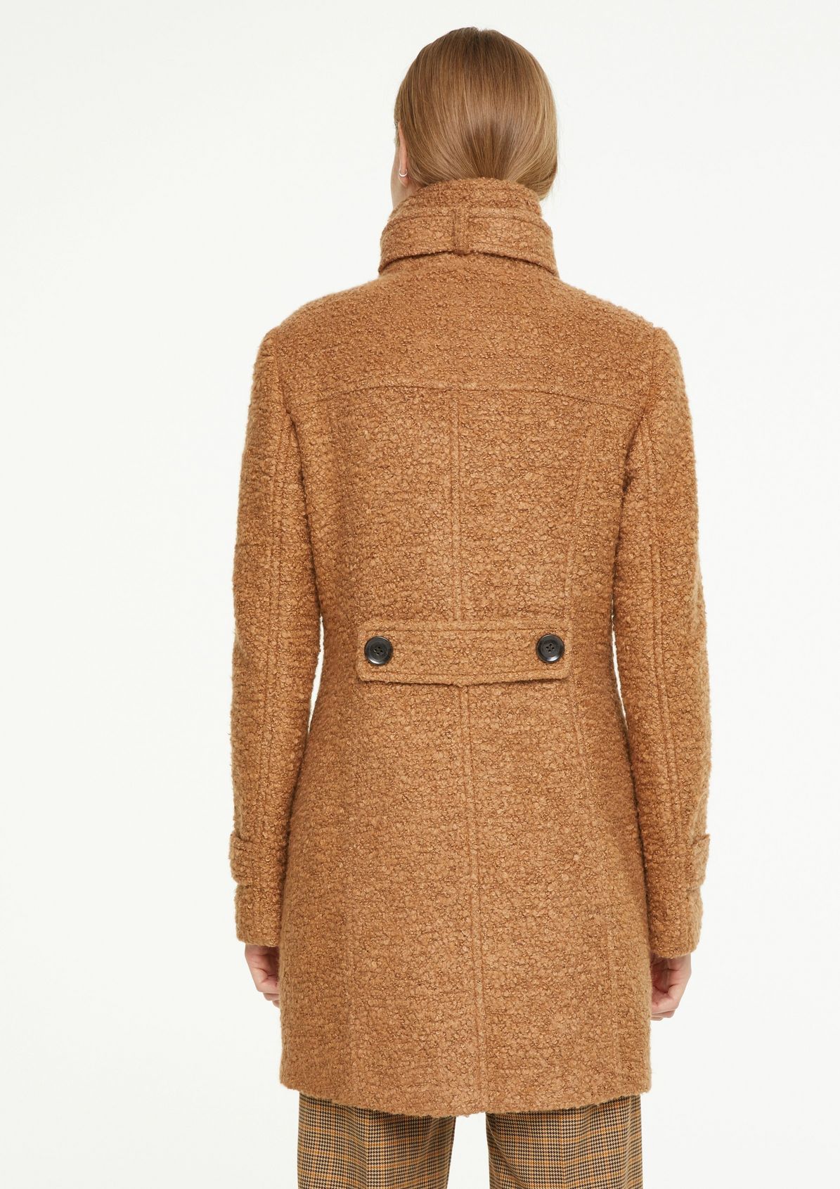 Wool blend coat with strap details from comma