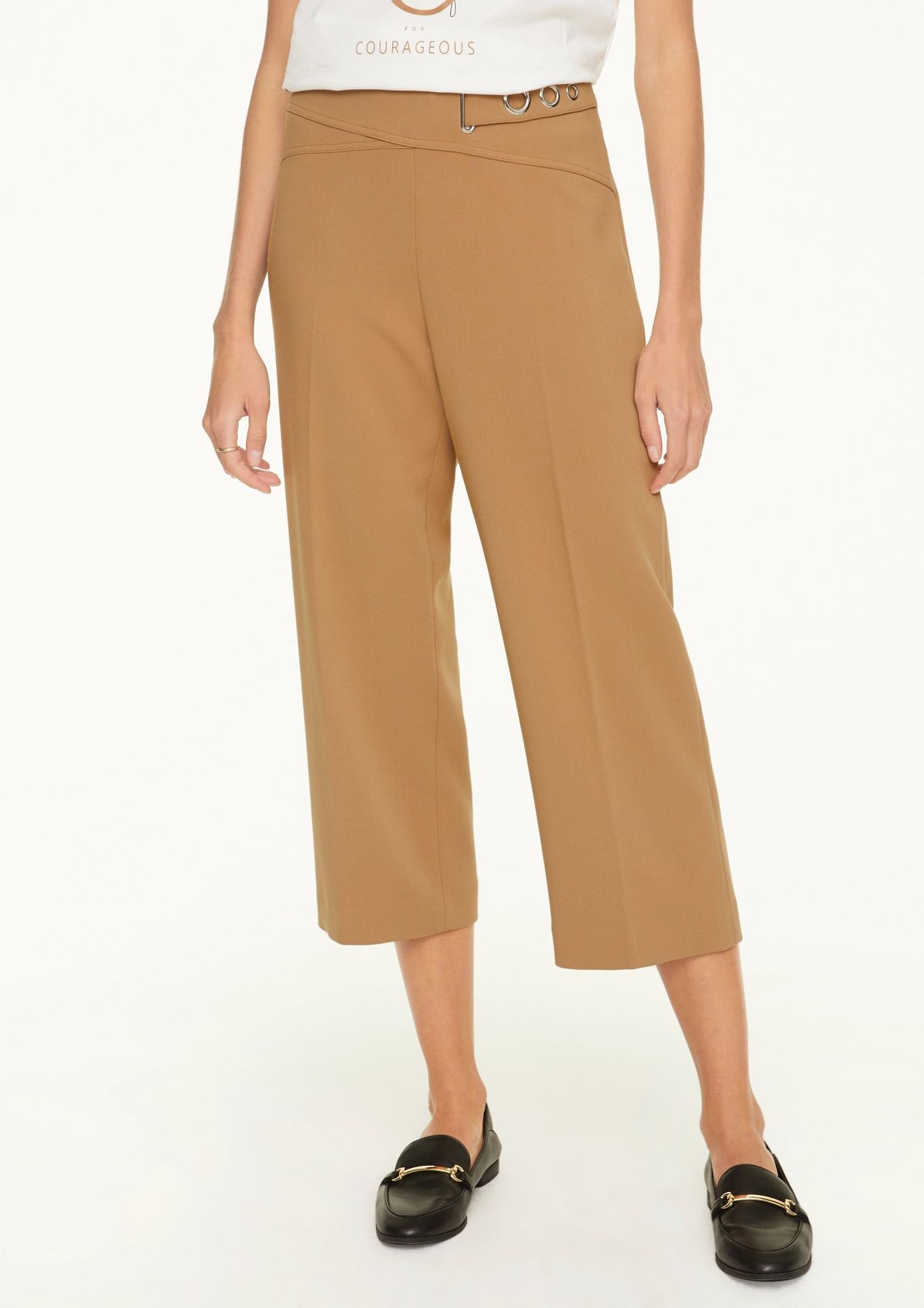 Regular fit: Culottes with decorative straps from comma