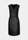 Sheath dress made of faux leather from comma