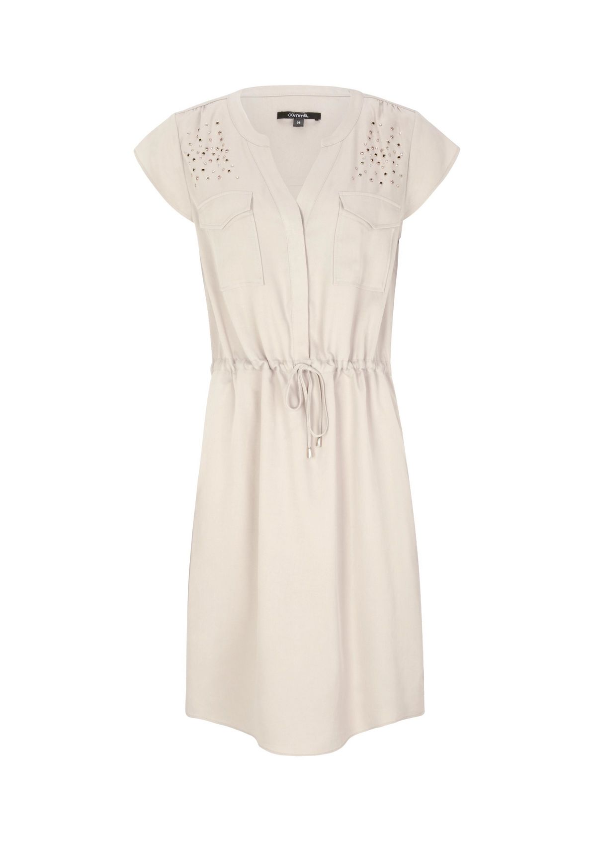 Lightweight dress with appliqués from comma