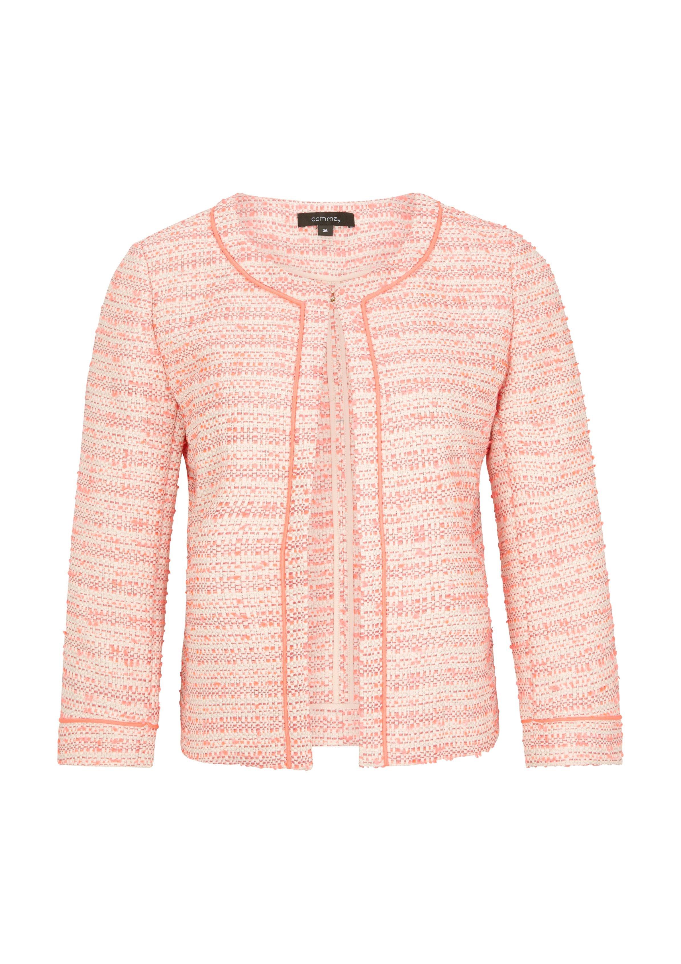 pink boucle jacket