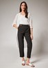 Stretch trousers with eye-catching buttons from comma